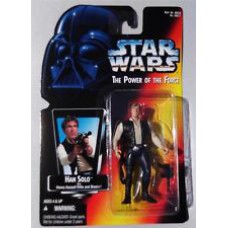 Han Solo , original orange card power of the force kenner 1995